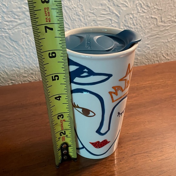 Rare Starbucks 2016 Siren Mermaid Swarovski Crystal Lips Mug Cup Tumbler 10fl oz - Picture 10 of 10